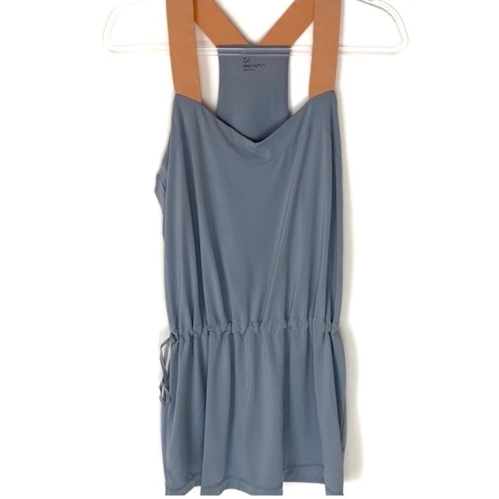 Gap Fit gray and orange cinched waist athletic dress